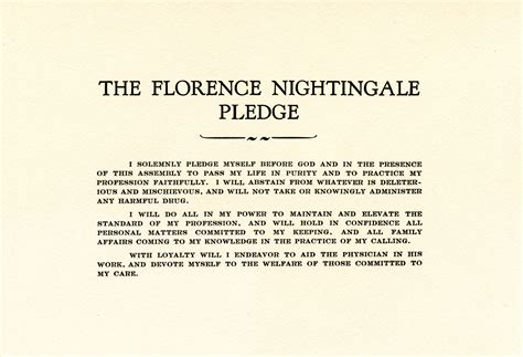 Nightingale Pledge Printable